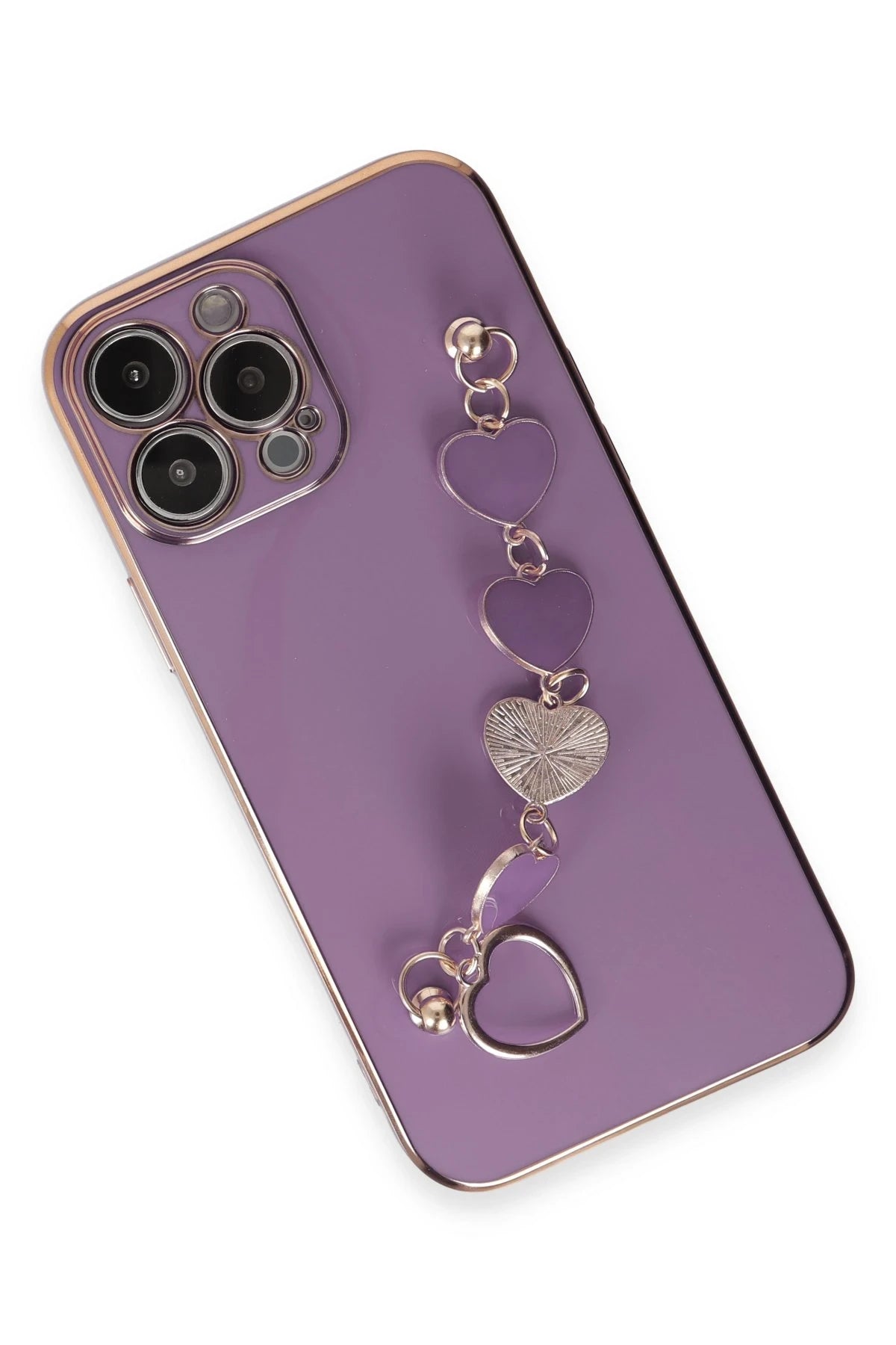 Newface Apple iPhone 14 Pro Max Kılıf Esila Silikon - Mor