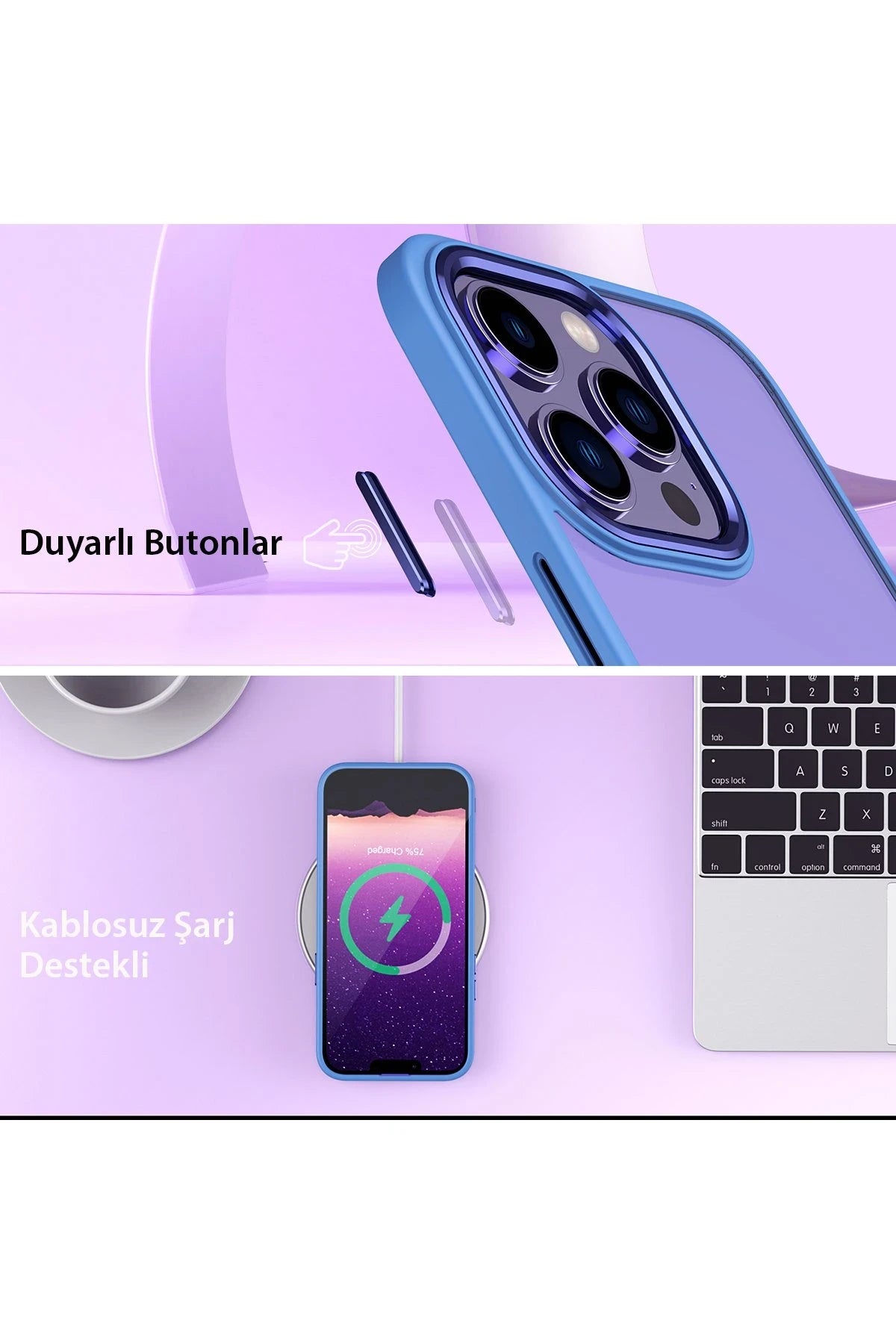 Newface Apple iPhone 14 Pro Max Kılıf Power Silikon - Koyu Yeşil