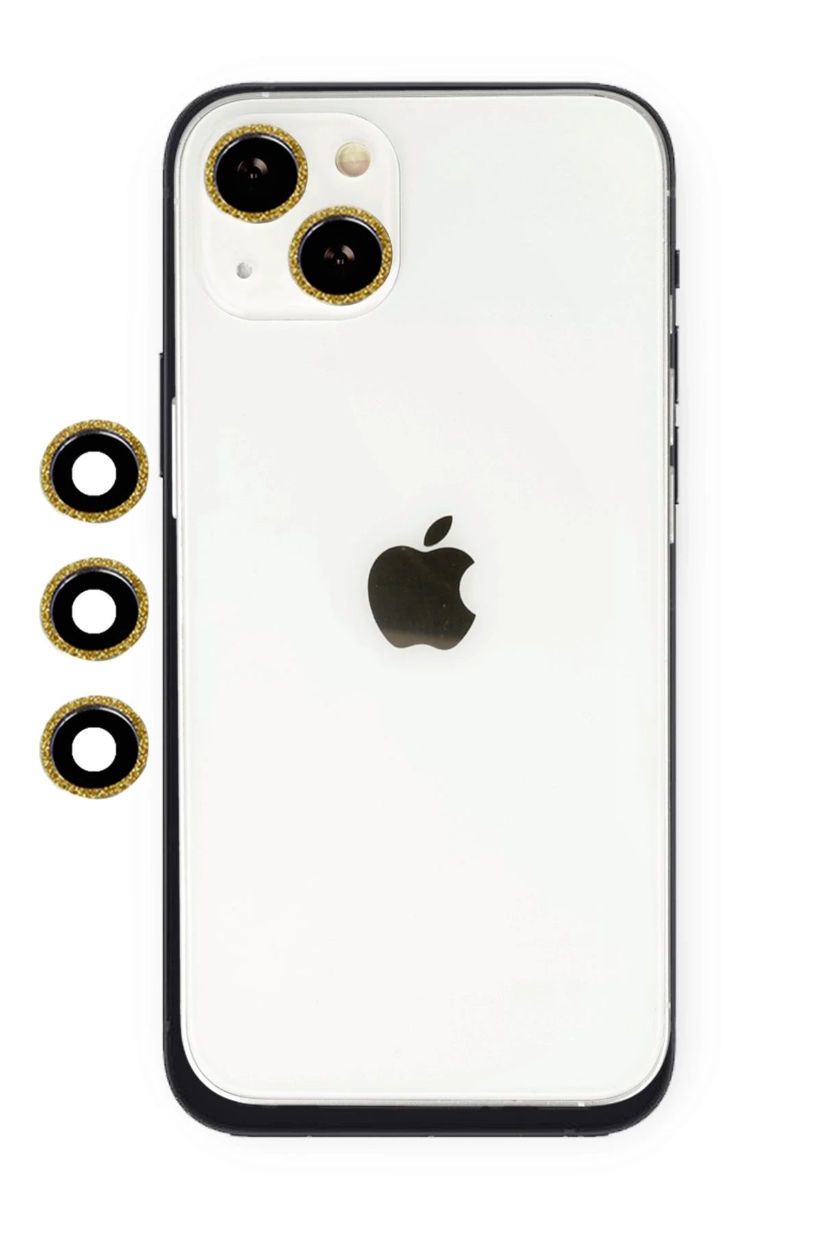 Newface Apple iPhone 14 Shine Kamera Lens - Gold