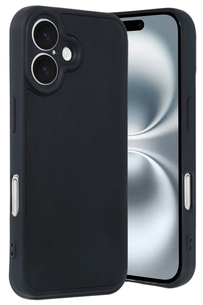 Newface Apple iPhone 16 Kılıf Aras Deri Kapak - Siyah
