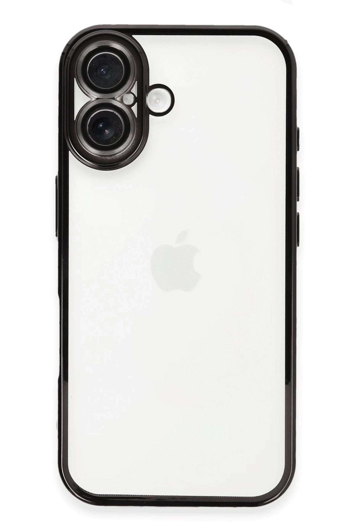Newface Apple iPhone 16 Kılıf Razer Lensli Silikon - Siyah