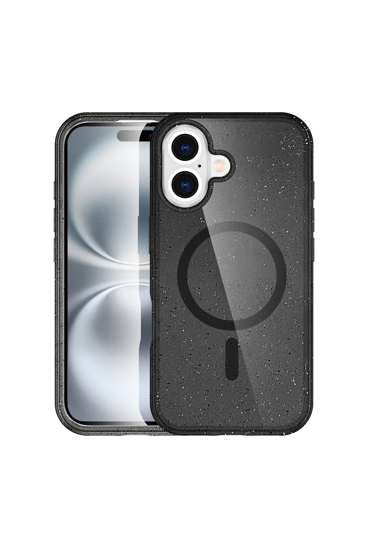 Newface Apple iPhone 16 Plus Kılıf Star Magsafe Kapak - Siyah