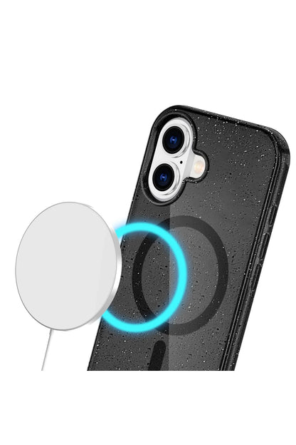 Newface Apple iPhone 16 Plus Kılıf Star Magsafe Kapak - Siyah