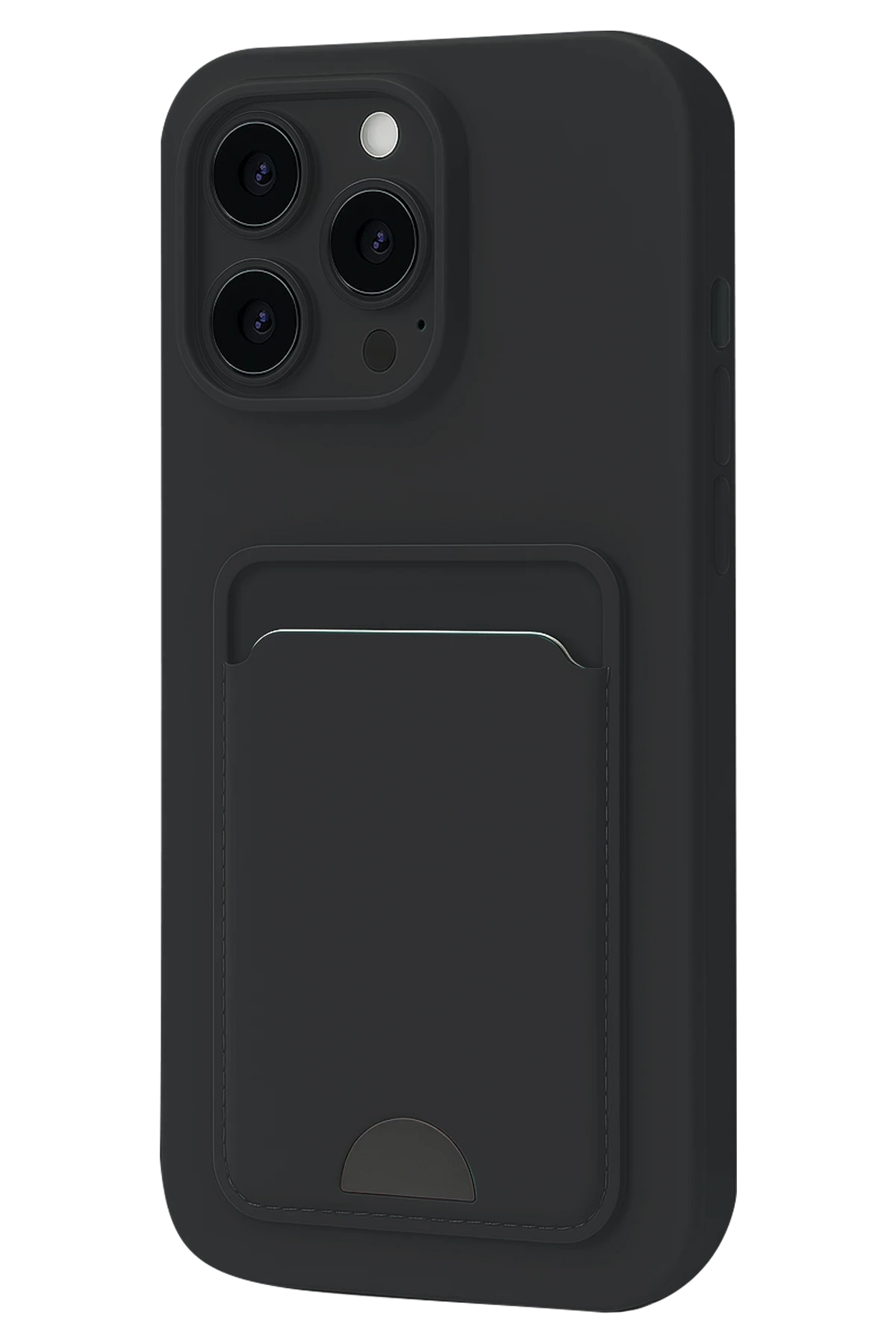 Newface Apple iPhone 16 Plus Kılıf Kelvin Kartvizitli Silikon - Siyah