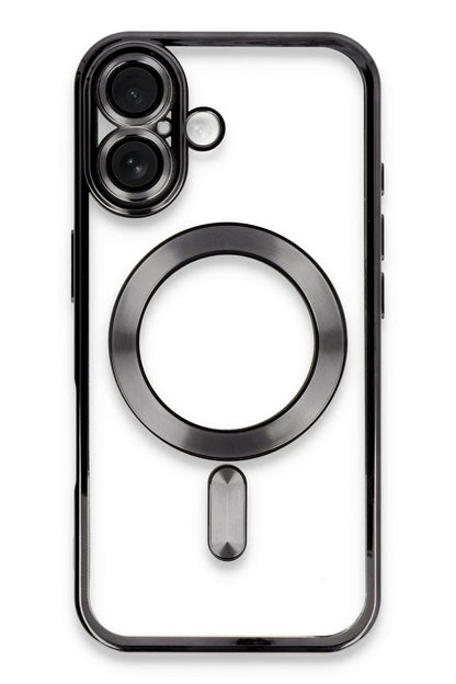 Newface Apple iPhone 16 Plus Kılıf Kross Magneticsafe Kapak - Siyah