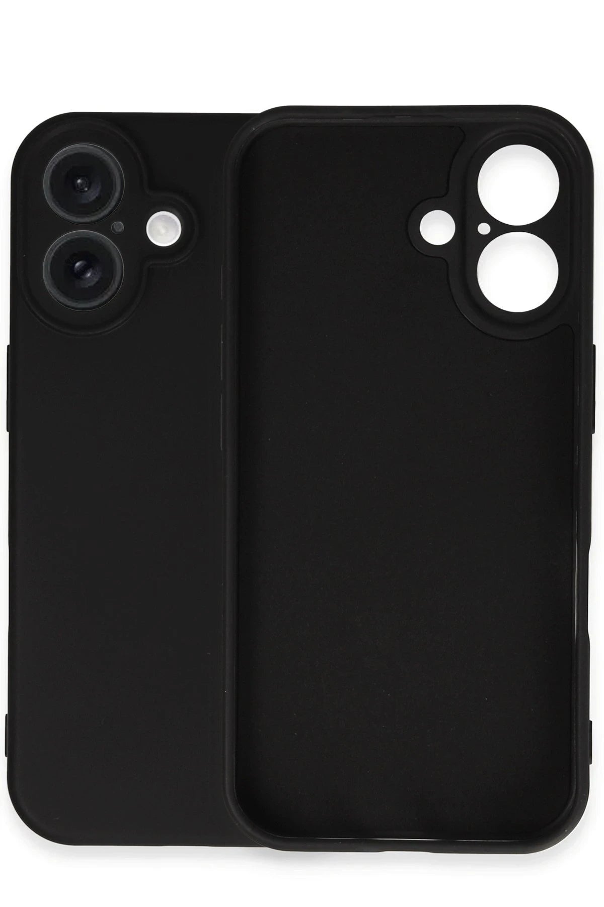 Newface Apple iPhone 16 Plus Kılıf Nano içi Kadife Silikon - Siyah