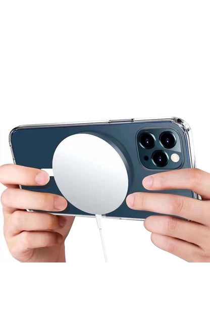 Newface Apple iPhone 16 Plus Kılıf Pc Real Magsafe Kapak - Şeffaf