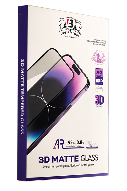 Newface Apple iPhone 16 Pro Bilvis 3D Mat Cam Ekran Koruyucu