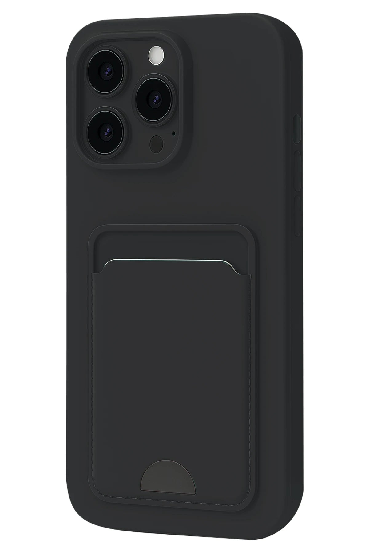 Newface Apple iPhone 16 Pro Kılıf Kelvin Kartvizitli Silikon - Siyah