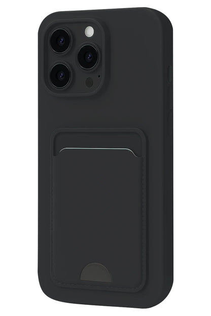 Newface Apple iPhone 16 Pro Kılıf Kelvin Kartvizitli Silikon - Siyah