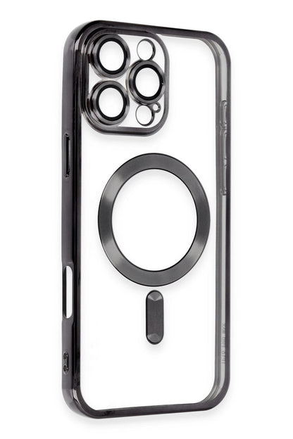 Newface Apple iPhone 16 Pro Kılıf Kross Magneticsafe Kapak - Siyah