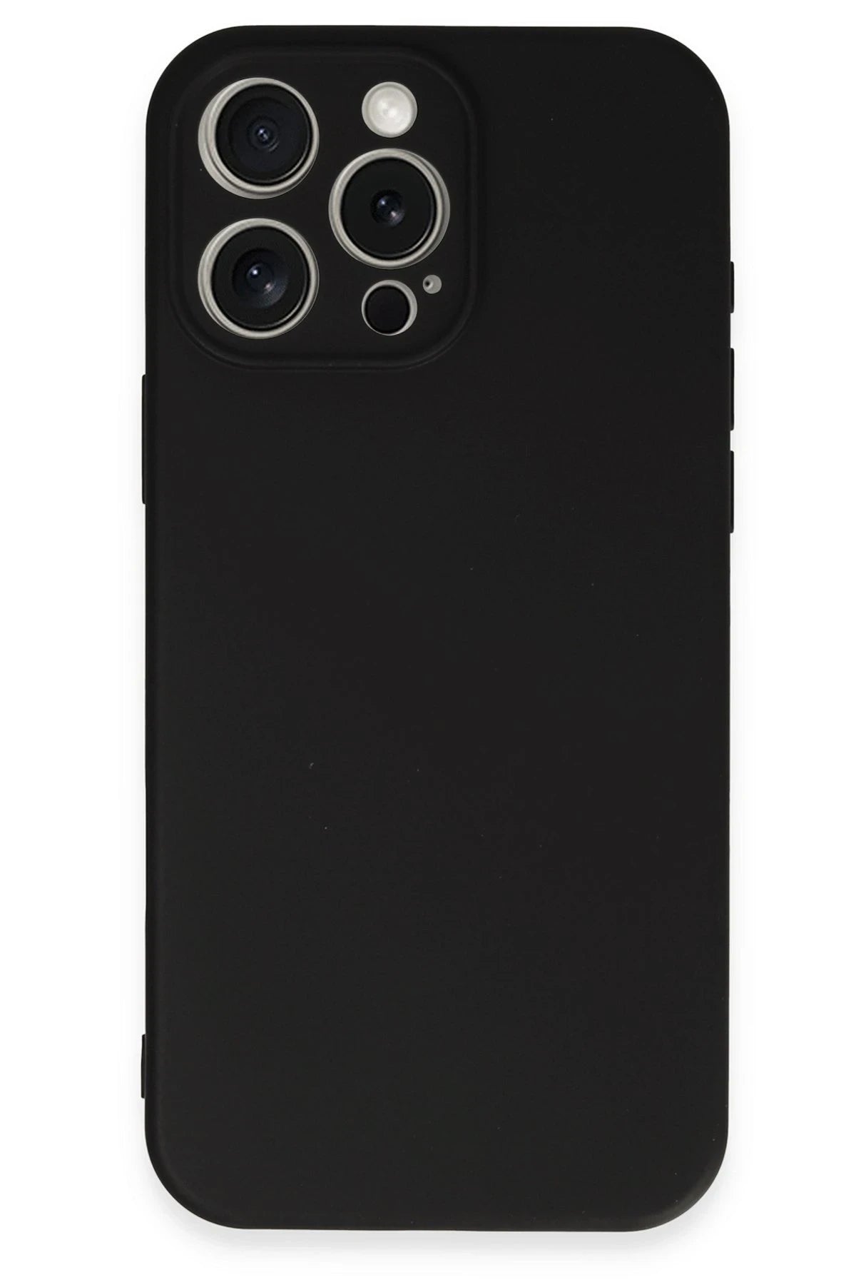 Newface Apple iPhone 16 Pro Kılıf Nano içi Kadife Silikon - Siyah