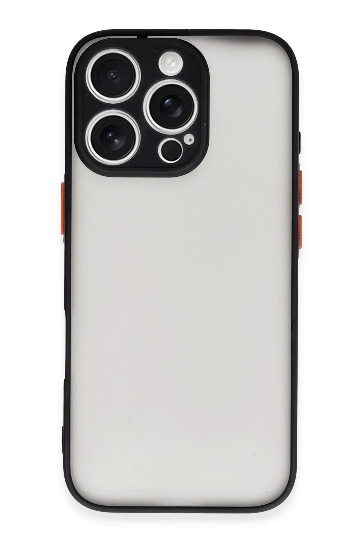 Newface Apple iPhone 16 Pro Max Kılıf Montreal Silikon Kapak - Siyah