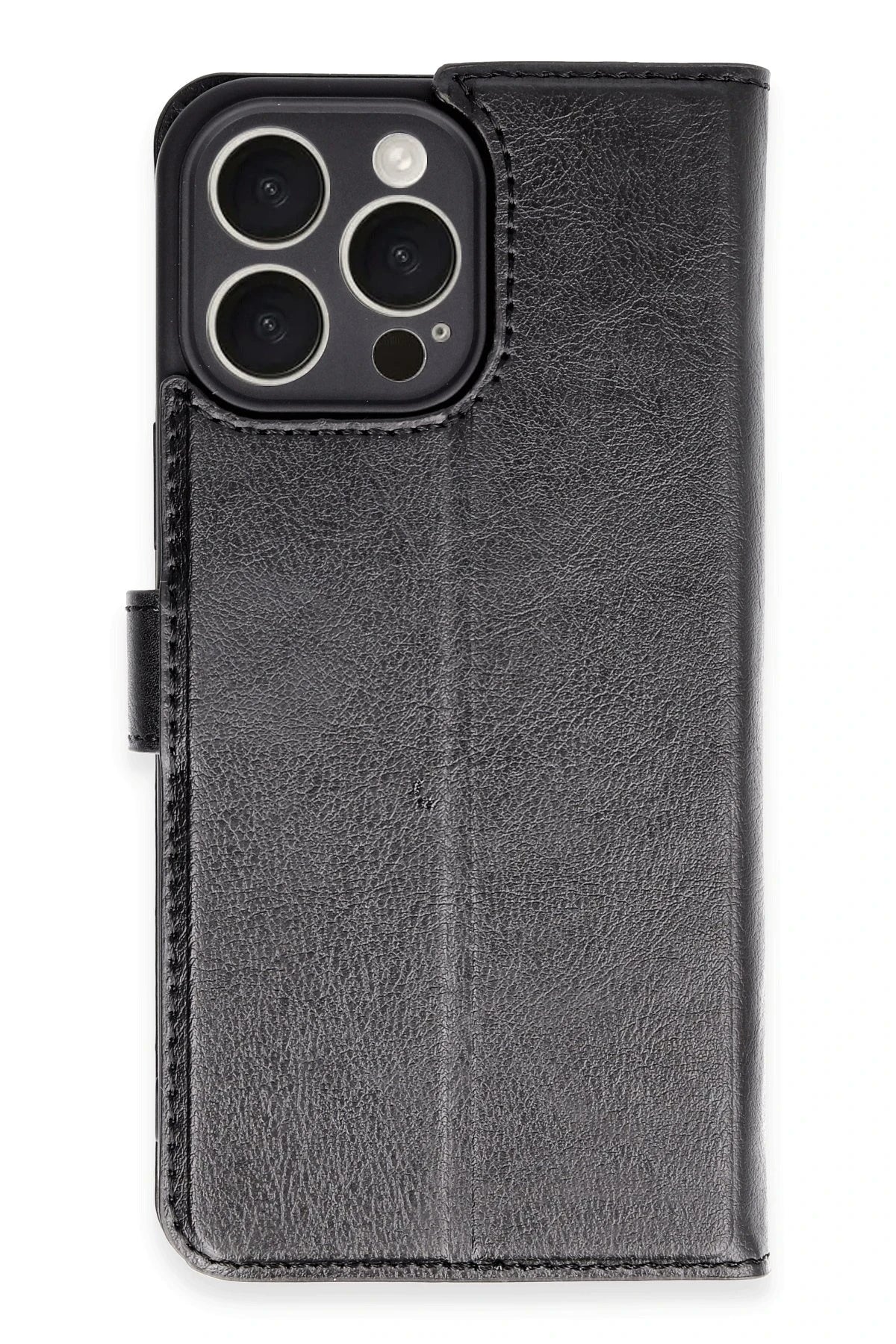 Newface Apple iPhone 16 Pro Max Kılıf Trend S Plus Kapaklı Kılıf - Siyah