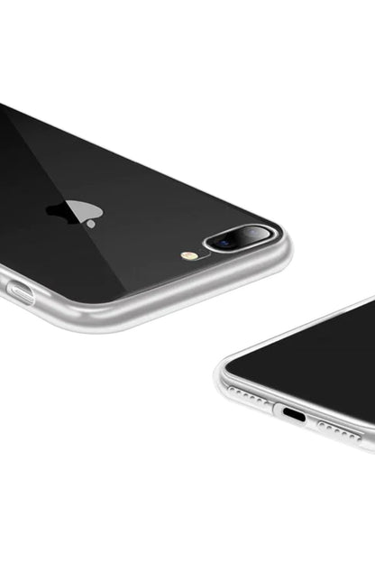 Newface Apple iPhone 8 Plus Kılıf Lüx Şeffaf Silikon