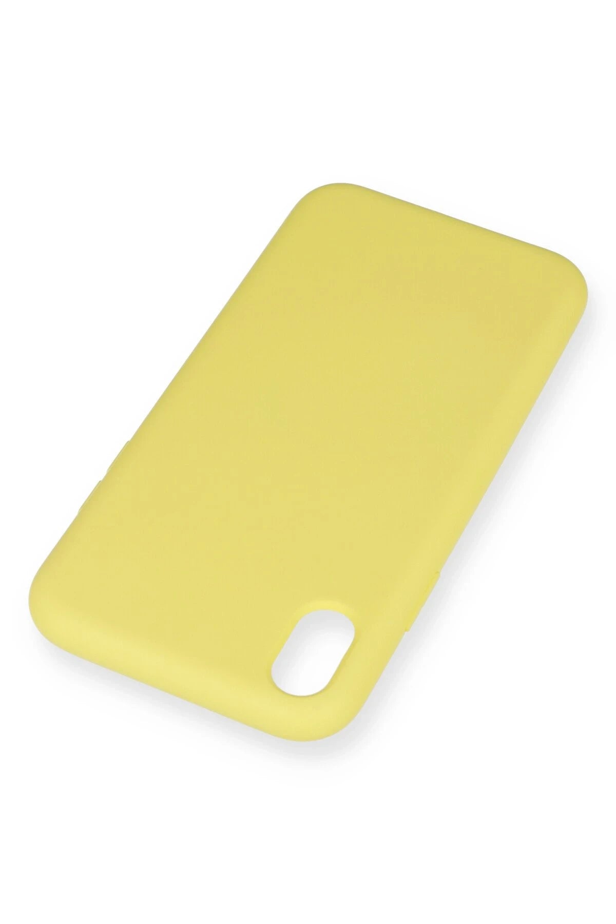 Newface Apple iPhone XR Kılıf Nano içi Kadife Silikon - Sarı