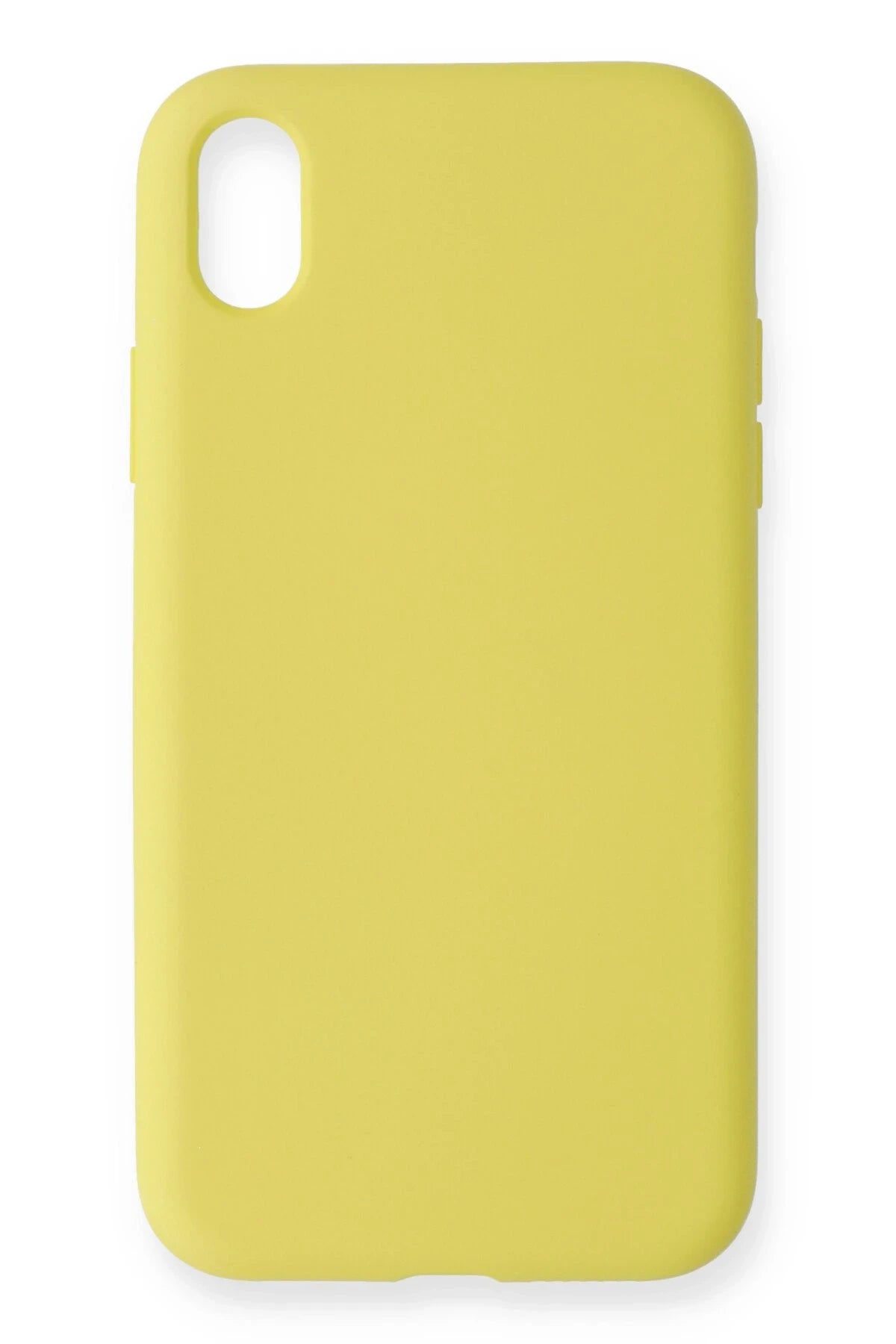 Newface Apple iPhone XR Kılıf Nano içi Kadife Silikon - Sarı