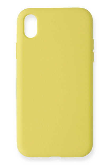 Newface Apple iPhone XR Kılıf Nano içi Kadife Silikon - Sarı