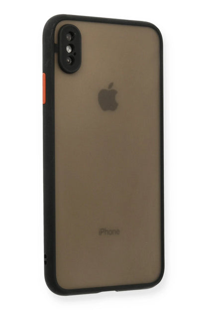 Newface Apple iPhone XS Max Kılıf Montreal Silikon Kapak - Siyah