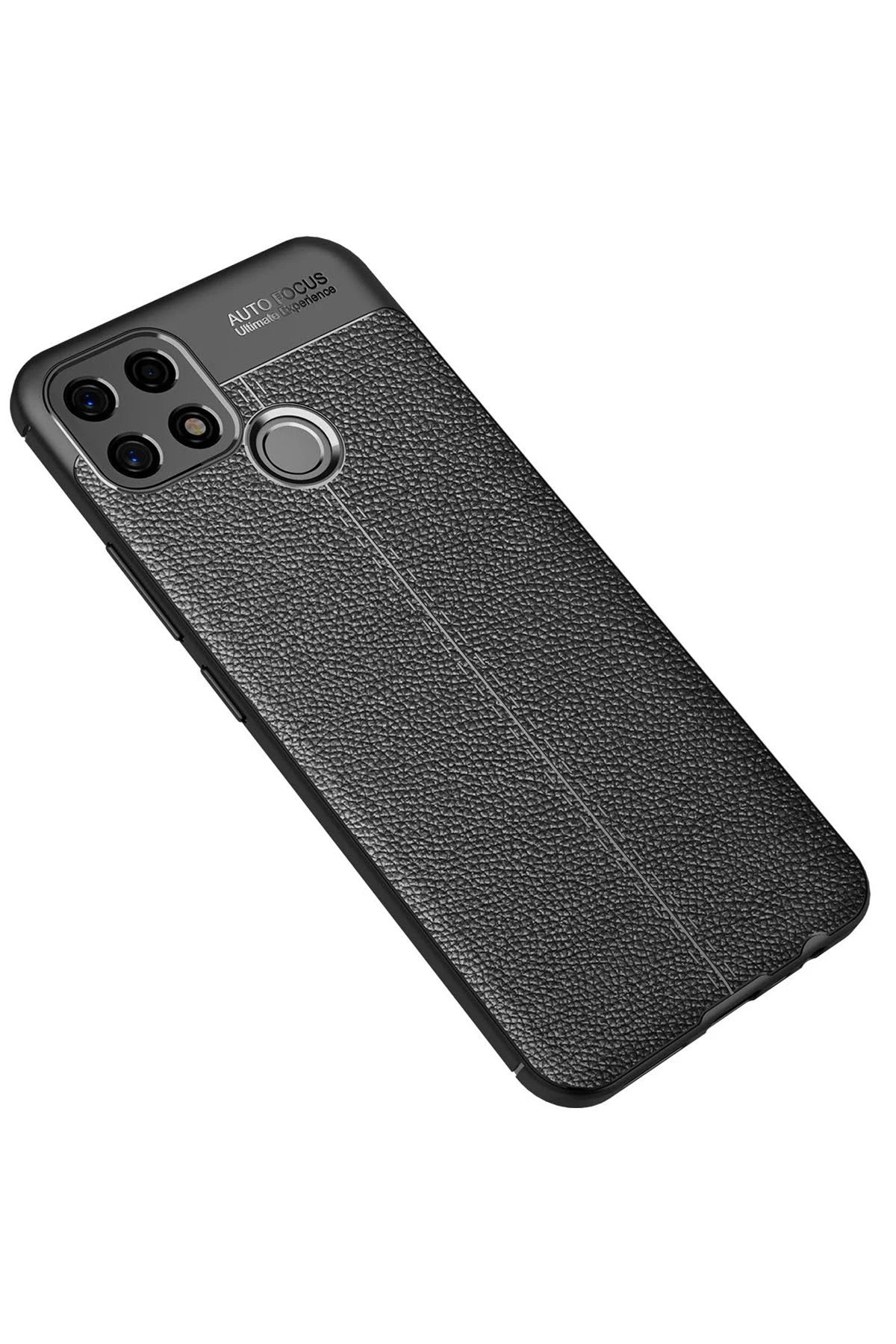 Newface Oppo A15 Kılıf Auto Focus Kapak - Siyah