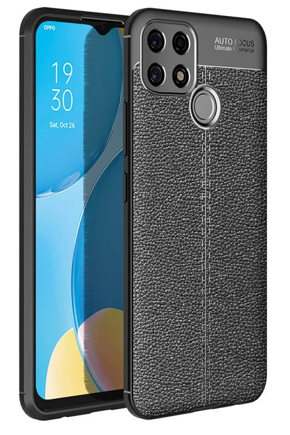 Newface Oppo A15 Kılıf Auto Focus Kapak - Siyah