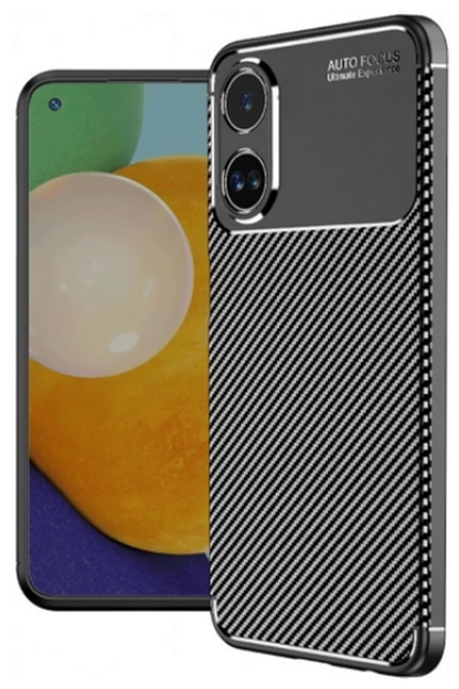 Newface Oppo A38 Kılıf Auto Focus Karbon Kapak - Siyah