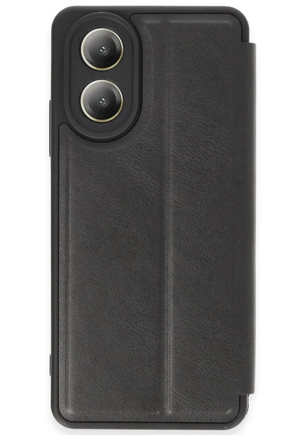 Newface Oppo A38 Kılıf Flip Cover - Siyah