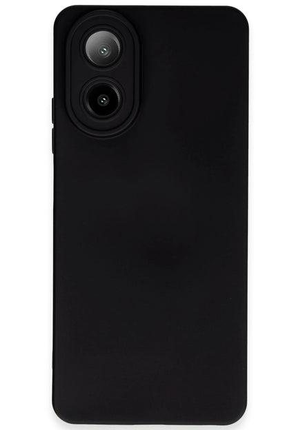 Newface Oppo A38 Kılıf Nano içi Kadife Silikon - Siyah