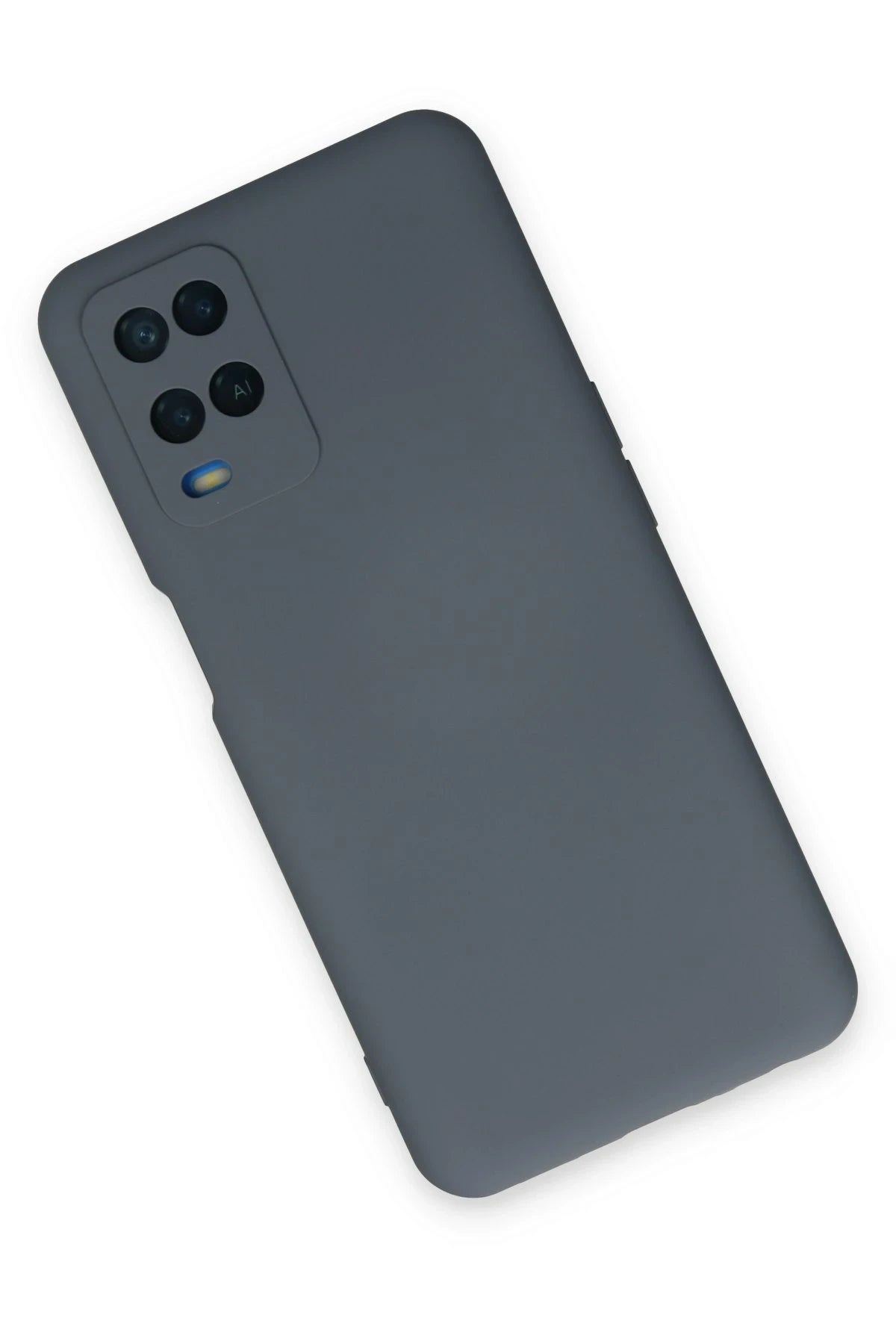 Newface Oppo A54 4G Kılıf Nano içi Kadife Silikon - Gri
