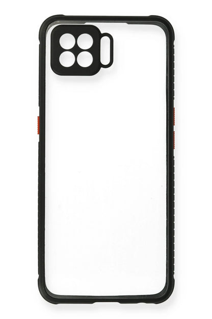Newface Oppo A73 Kılıf Miami Şeffaf Silikon - Siyah