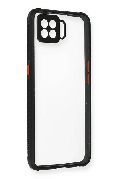 Newface Oppo A73 Kılıf Miami Şeffaf Silikon - Siyah