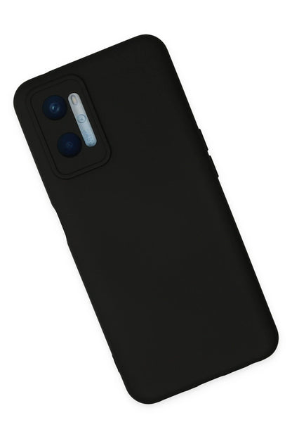 Newface Oppo A96 Kılıf Nano içi Kadife Silikon - Siyah