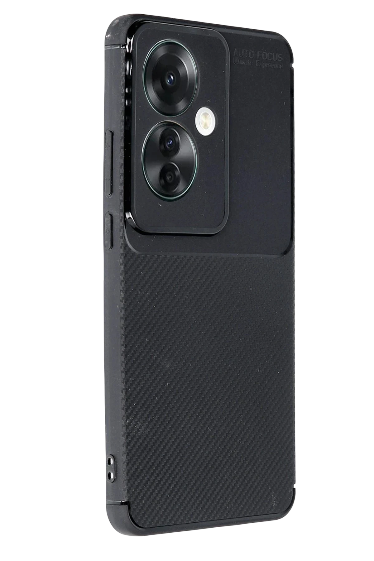 Newface Oppo Reno 11F Kılıf Auto Focus Karbon Kapak - Siyah