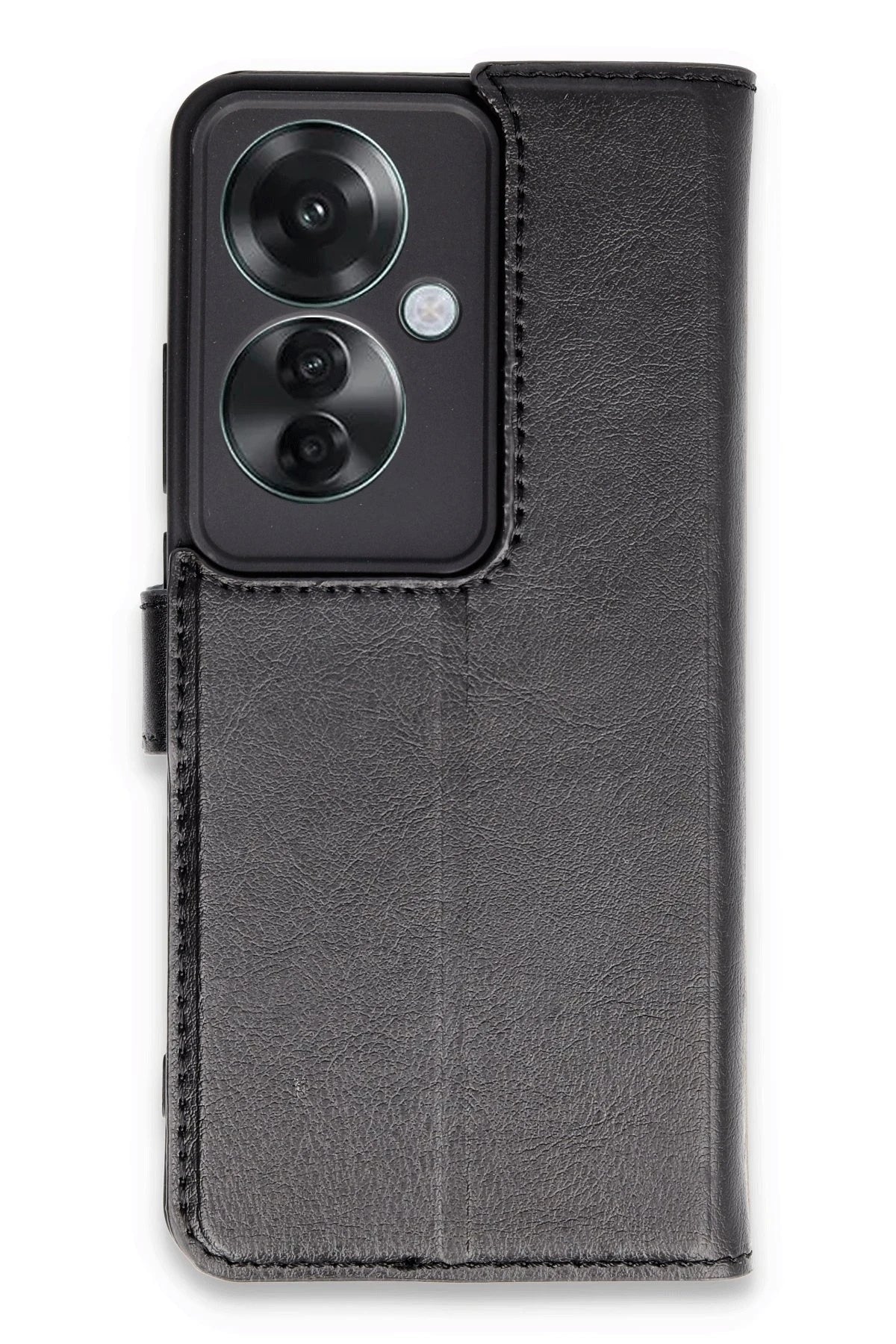 Newface Oppo Reno 11F Kılıf Trend S Plus Kapaklı Kılıf - Siyah