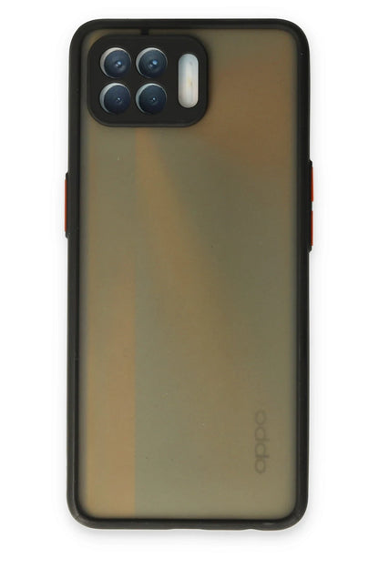 Newface Oppo Reno 4 Lite Kılıf Montreal Silikon Kapak - Siyah