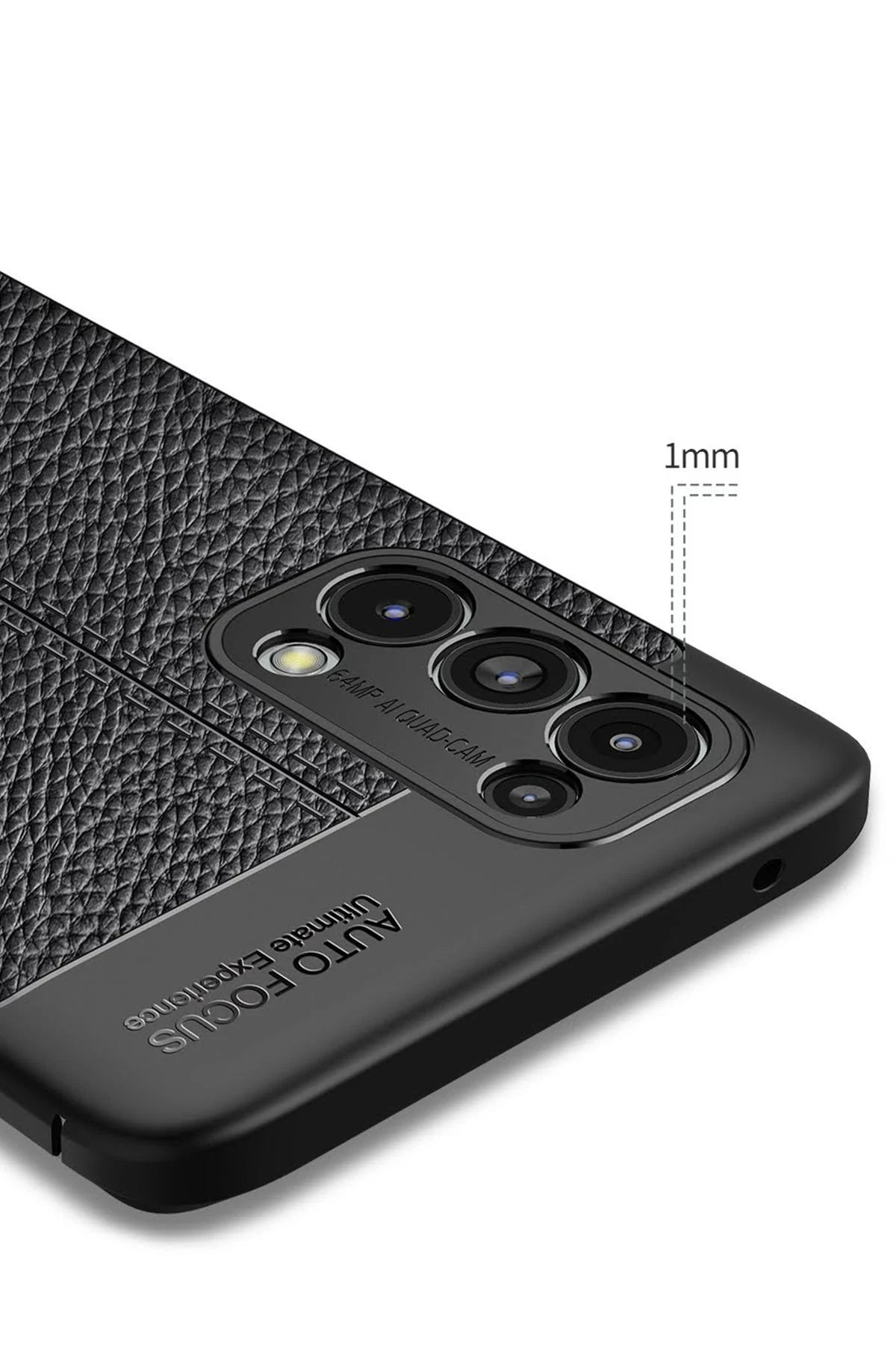 Newface Oppo Reno 5 Pro Kılıf Auto Focus Kapak - Siyah