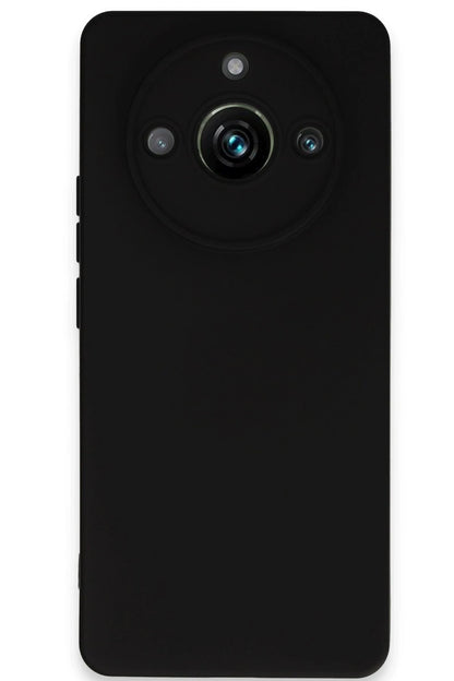 Newface Realme 11 Pro Kılıf Nano içi Kadife Silikon - Siyah