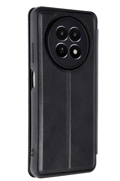 Newface Realme 12 5G Kılıf Flip Cover - Siyah