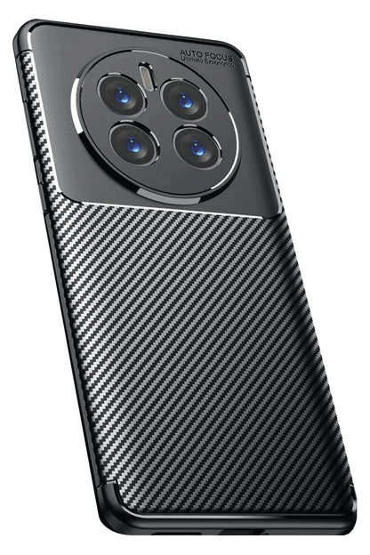Newface Realme 12 Pro Plus Kılıf Auto Focus Karbon Kapak - Siyah