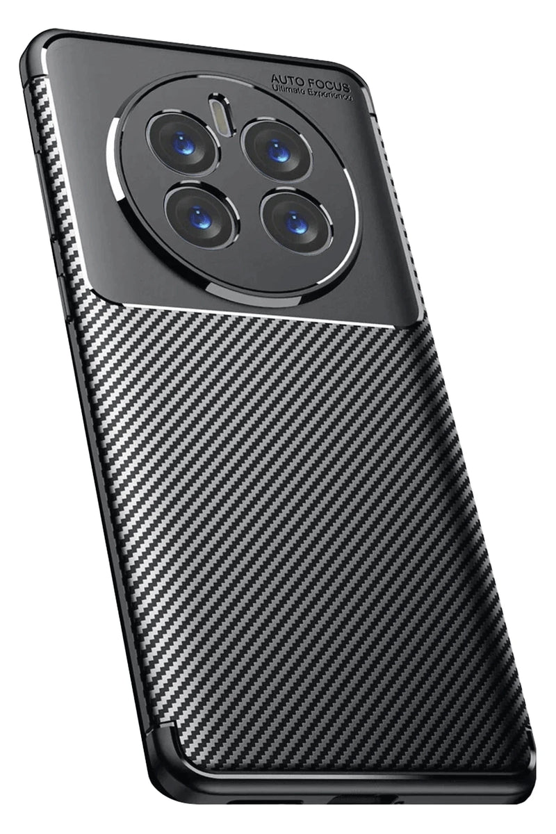 Newface Realme 12 Pro Plus Kılıf Auto Focus Karbon Kapak - Siyah
