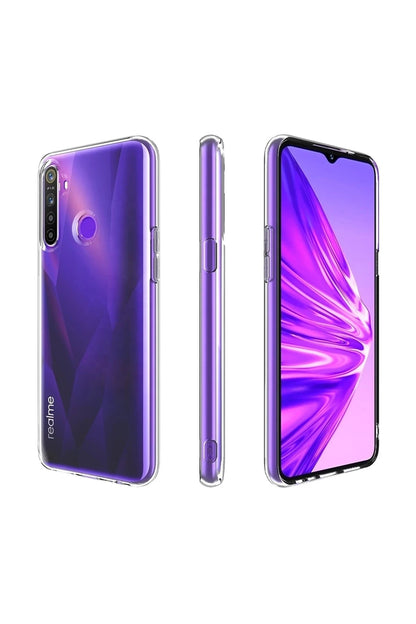 Newface Realme 5i Kılıf Lüx Şeffaf Silikon