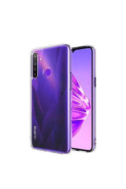 Newface Realme 5i Kılıf Lüx Şeffaf Silikon