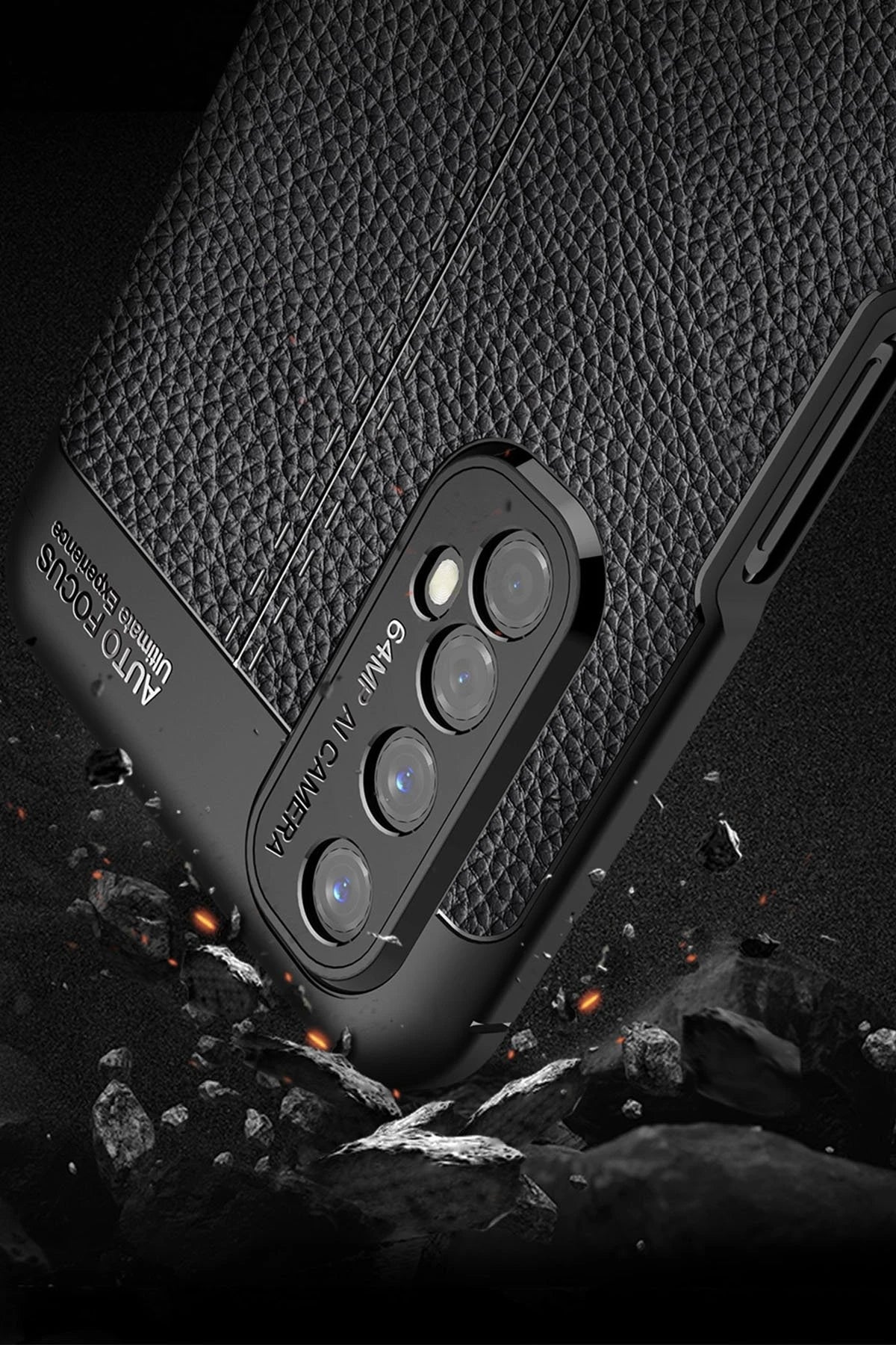 Newface Realme 7 Kılıf Auto Focus Kapak - Siyah