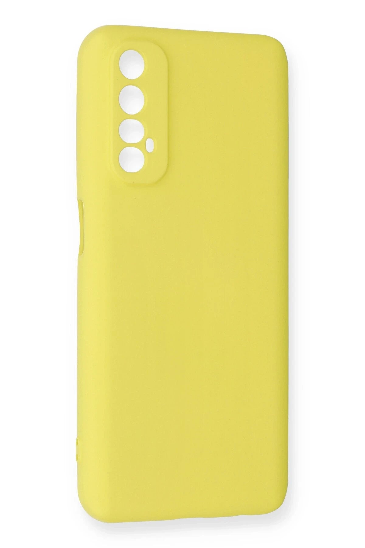 Newface Realme 7 Kılıf Nano içi Kadife Silikon - Sarı