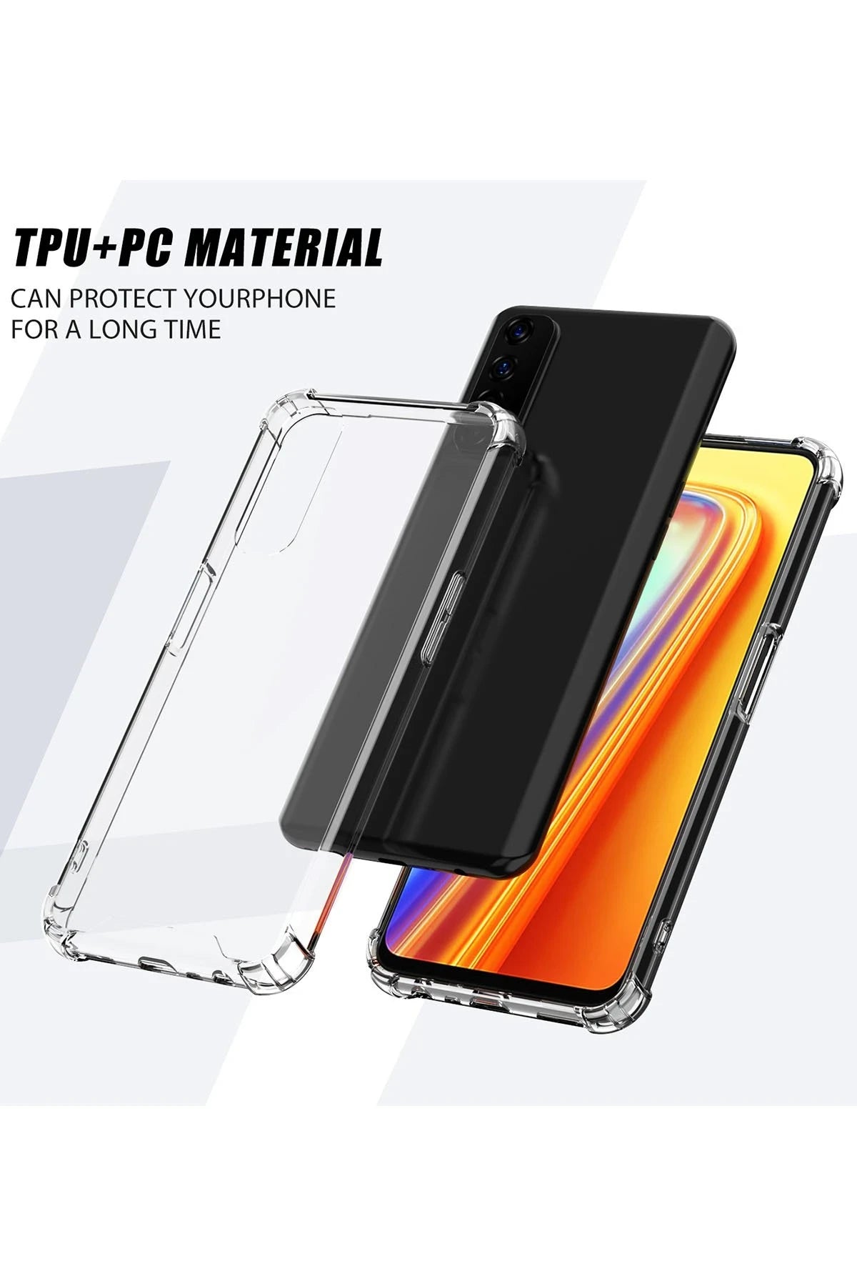 Newface Realme 7 Kılıf Olex Tpu Silikon - Şeffaf