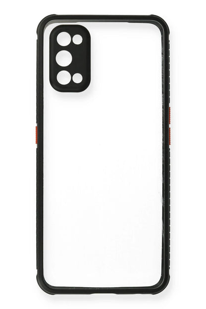 Newface Realme 7 Pro Kılıf Miami Şeffaf Silikon - Siyah