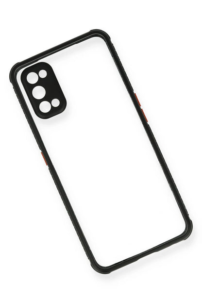 Newface Realme 7 Pro Kılıf Miami Şeffaf Silikon - Siyah