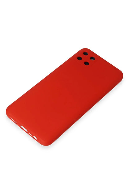 Newface Realme C11 Kılıf Nano içi Kadife Silikon - Kırmızı