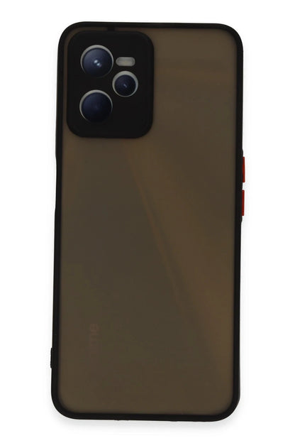 Newface Realme C35 Kılıf Montreal Silikon Kapak - Siyah
