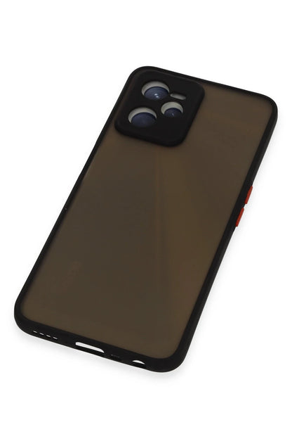 Newface Realme C35 Kılıf Montreal Silikon Kapak - Siyah